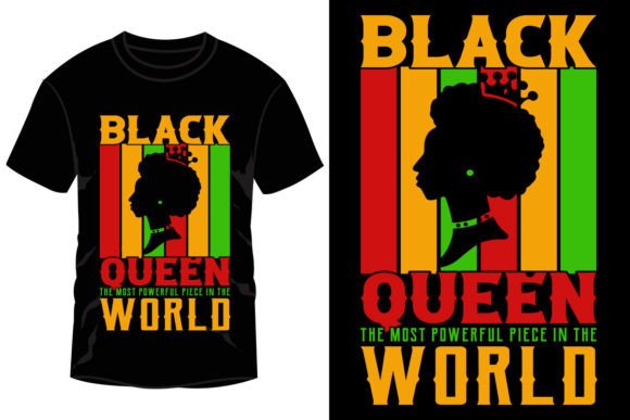 Black Queen: Graphics & T-Shirt Designs for Local Branding
