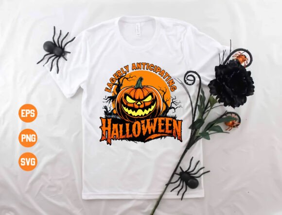 Eagerly Anticipating Halloween Shirt Graphics