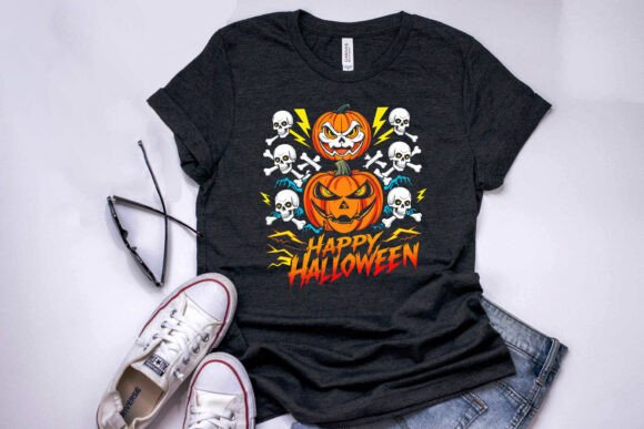 Happy Halloween T-Shirt Design: Graphics for Seasonal T-Shirt Designs