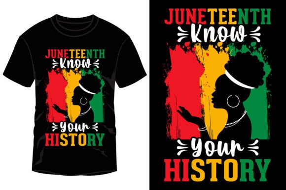 Juneteenth Know Your History Graphics & T-Shirt Designs