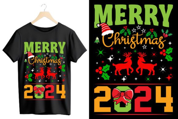 Merry Christmas 2024 Graphics & T-Shirt Designs