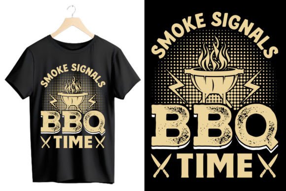 Smoke Signals Bbq Time Graphics & T-Shirt Designs